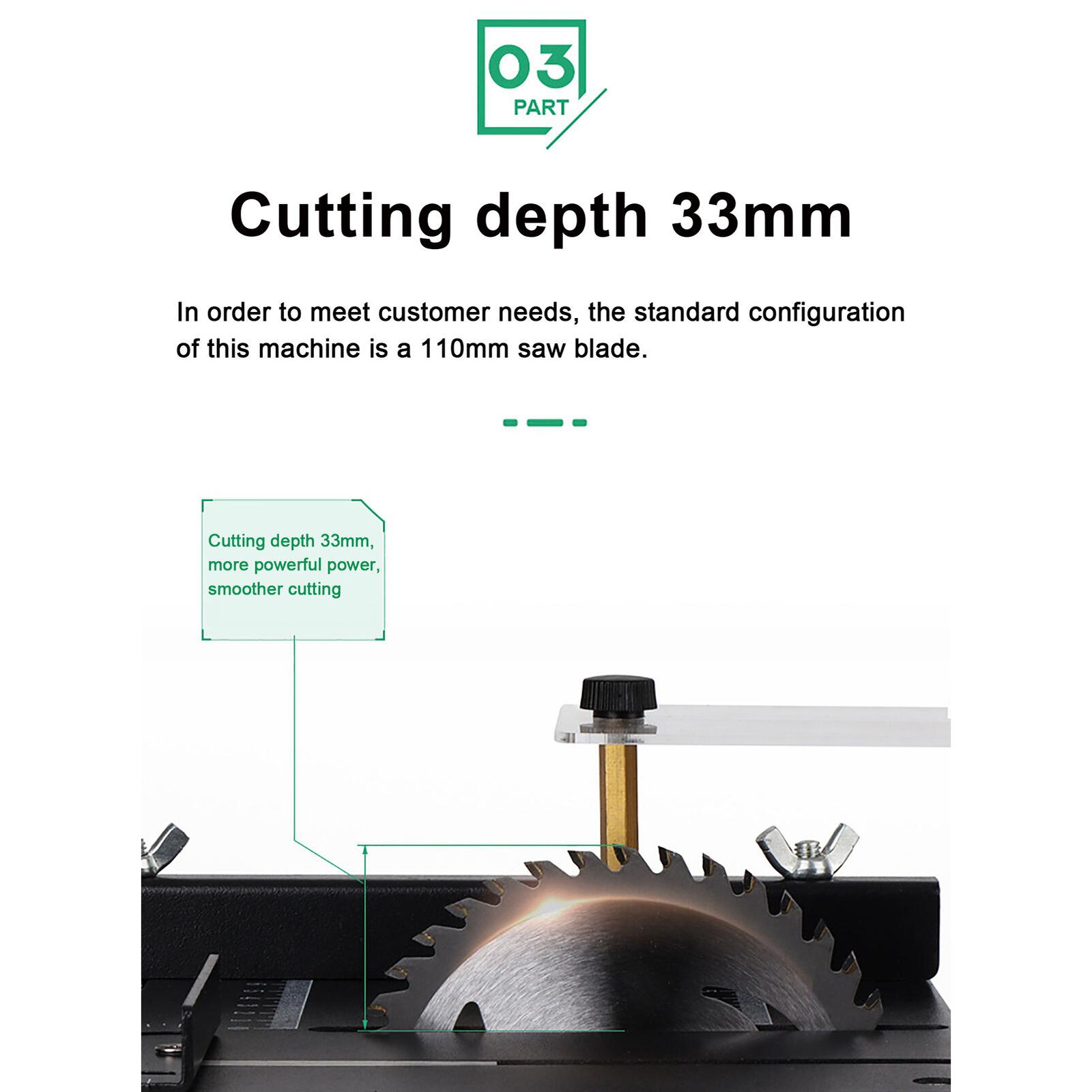 Mini Table Saw For Woodworking - Compact 4 Inch Circular Mini Table