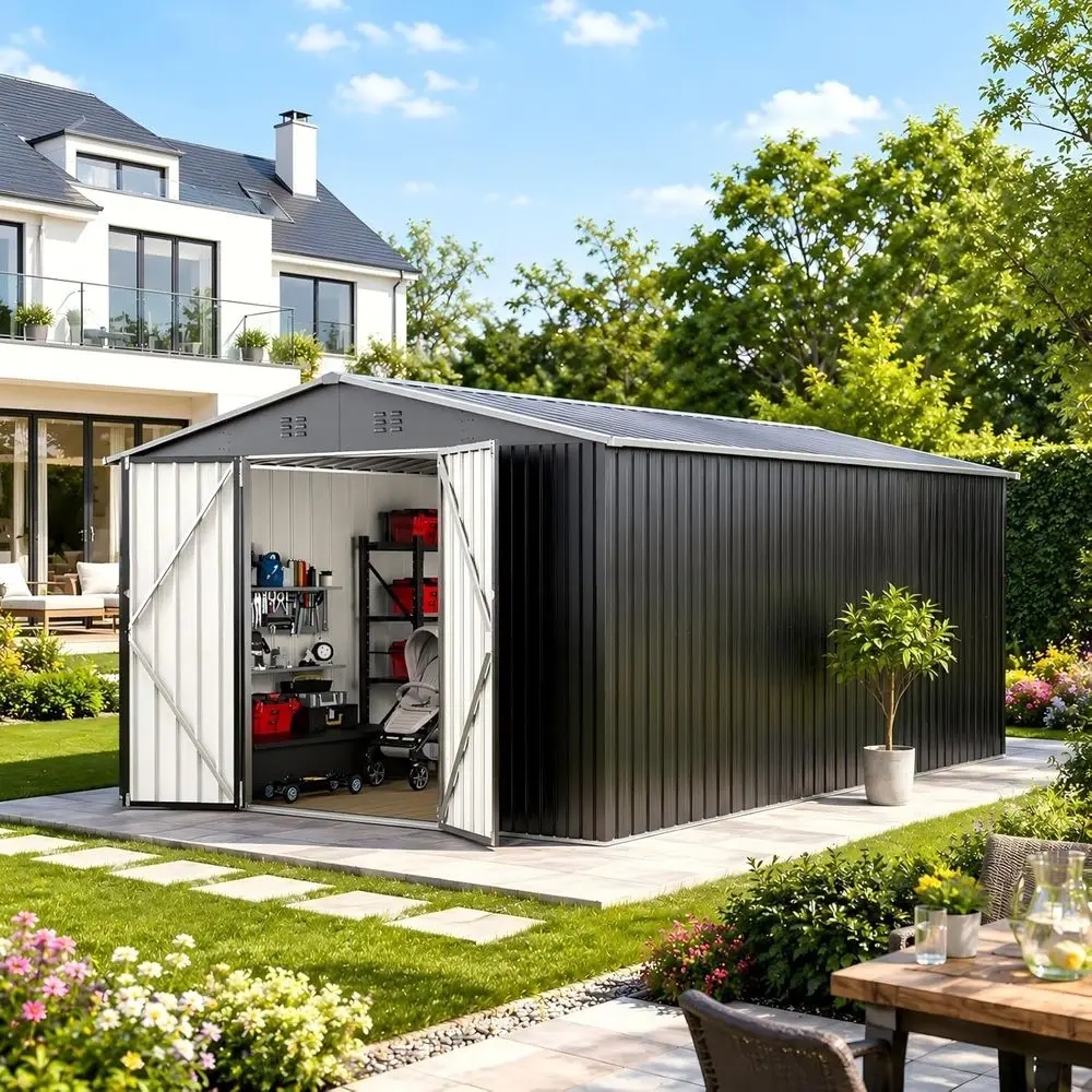 Durable Metal Outdoor Storage  - Garden Tools 评论和价格