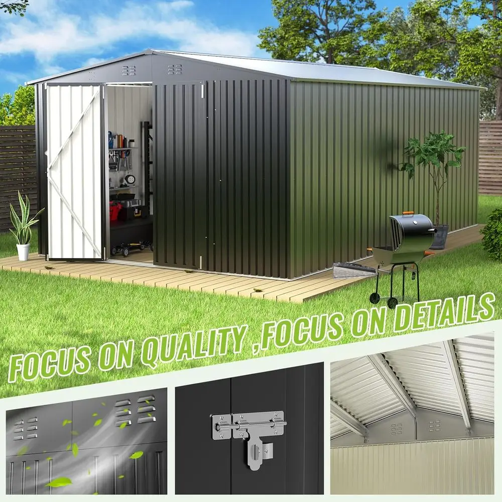 Durable Metal Outdoor Storage  - Garden Tools 评论和价格