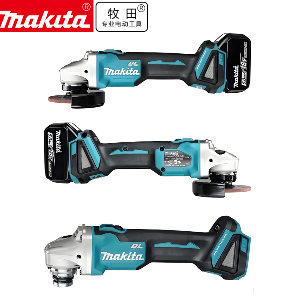Makita DGA404 125mm battery Br - Brushless Angle Grinder Battery Powered 评论和价格