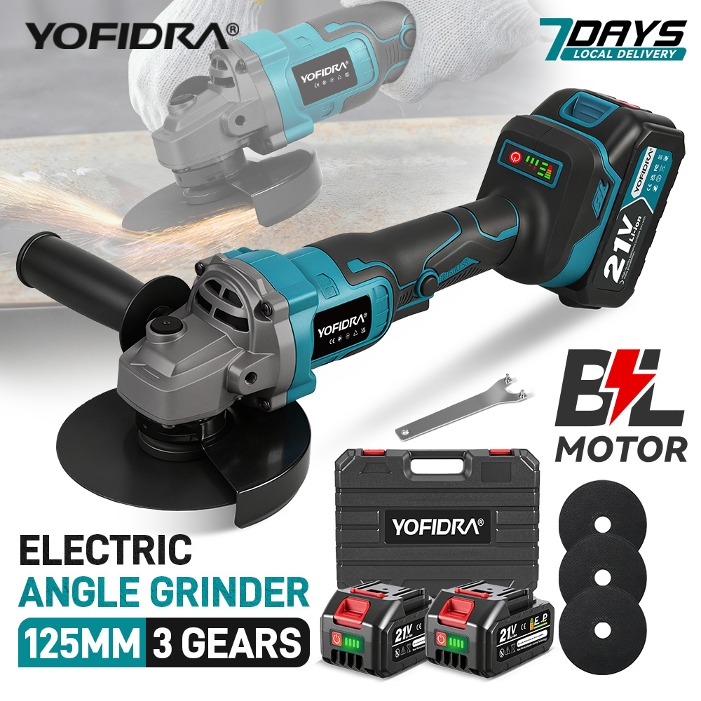 YOFIDRA 125mm Brushless Angle  - Brushless Angle Grinder Battery Powered 评论和价格