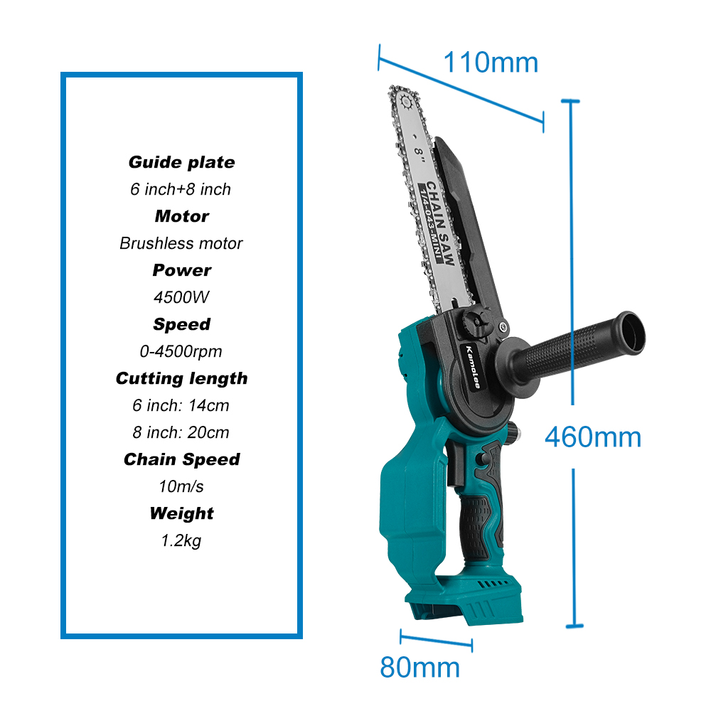 Kamolee 6 Inch 8 Inch Mini Bru - Mini Electric Chainsaw 6 Inch 评论和价格